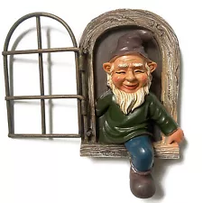 Garden Gnome Statue Elf Out The Door Tree Hugger Figurine for Home Décor