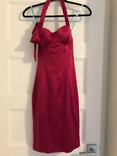 FLASH SALE | Pre-Owned Marciano Corset Dress | Flamboyant Fuchsia | 04