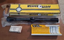 Vintage Weaver 22 Model C6 22 Tip Off Rifle Scope w/Box