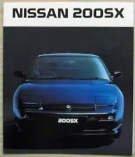 NISSAN 200SX Car Sales Brochure 1989 #S24L.454.M9018.3.89