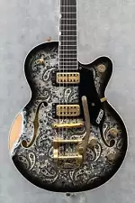 Gretsch USA Custom Shop G6659-CST Master Built By Gonzalo Madrigal Black Paisley