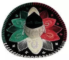 Authentic Mexican Sombrero Hat Mariachi Charro Hand Made In Mexico Traditional