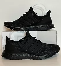 ADIDAS ULTRA BOOST 2020 TRIPLE BLACK CORE BLACK GREY SOLAR Red Size 7.5 Mens