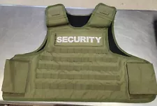 SAFE LIFE DEFENSE VEST size 7XL OLIVE GREEN SECURITY Tactical Body Armor NICE!