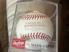 RAWLINGS OFFICIAL 2016 CHICAGO CUBS WORLD SERIES BALL WITH CUBE