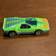 VTG Hot Wheels Redline Green Alfa Romeo Carabo 1969 Made in Hong Kong Pat Pend.