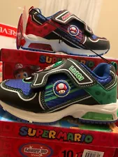 ⭐LIMITED EDITION⭐ SUPER MARIO BROTHERS Kids Shoes Light Up Nintendo Sneakers NEW