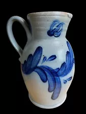 Vintage ROWE POTTERY WORKS Salt Glaze Jug/Pitcher 11” Height NEW OLD STOCK