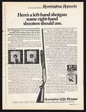 1971 Remington DuPont Peters Left Hand Pump Shotgun 870 Wingmaster Print Ad Vtg