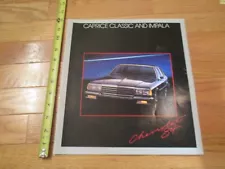 Chevrolet Caprice Impala 1984 Chevy Car auto Dealer showroom Sales Brochure