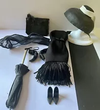 1998 Mattel Barbie Audrey Hepburn Breakfast At Tiffany’s Black Daytime Outfit