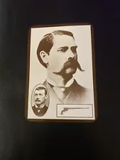 Wyatt Earp Lawman Gunfighter Buntline Gun Wild West Collector Series Postcard VT