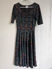 LuLaRoe Nicole Dress Size Small Fit & Flare Multicolor