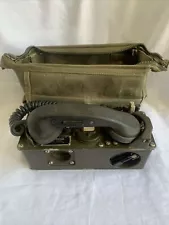 US Army TA-312/PT Field Radio Telephone Phone Set w/ Case -Specialty Electronics