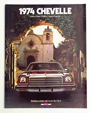 Vintage 1974 Chevy Chevrolet Chevelle Car Dealer Sales Brochure Malibu Handout