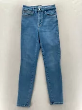 Good American Always Fits Good Legs Skinny Jeans Women's 6-12 Medium Blue Denim