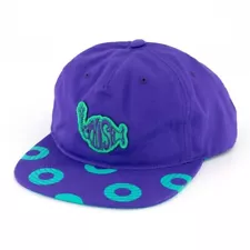 NEW Phish Donut Brim Logo Embroidered Ball Cap Dad Hat Purple + Teal Dry Goods