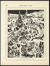 Harrison Cady NIGHT BEFORE CHRISTMAS Print 1918 Political Humor on back side