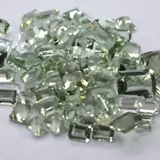 8x6mm Octagon Natural Green Amethyst Cut Gemstone for sale Wholesale 2-100 pcs