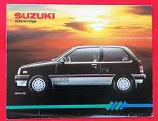 1984 SUZUKI RANGE Sales Brochure - Swift, Alto, SJ410, ST90 Van & Pickup