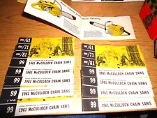 10-1961 McCulloch Chain Saw Sales Folders-Never Given Out