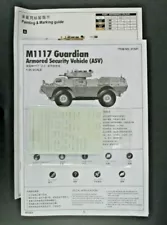 Trumpeter 1/35th Scale M1117 Guardian Decals & Directions from Kit No. 01541