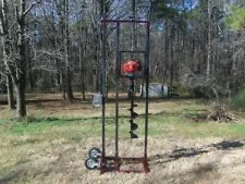  Drilling Rig for  Deep Post Holes, 8” x 11’