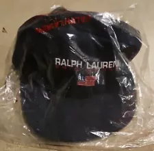 NEW! Polo Sport Ralph Lauren Hat 1995 Vintage USA Flag Baseball Cap Unopened NIB