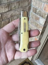 RARE 1 of 26 42LB Great Eastern Cutlery GEC 42 Smooth White Bone Lockback Knife