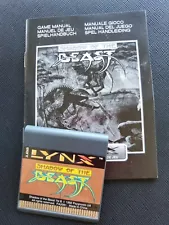 SHADOW OF THE BEAST Atari Lynx NEW CARTRIDGE AND MANUAL NO BOX