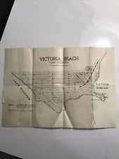 Victoria Beach Manitoba Vintage Lot Sale Advertisement Rare Lake Winnipeg