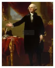 PRESIDENT GEORGE WASHINGTON PORTRAIT PRESIDENTIAL PAINTING 8X10 PHOTO