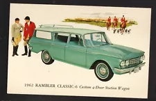 1962 Rambler Classic-6 Station Wagon Advertising Postcard