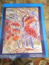 WALTER ANDERSON "Fall Woods" Visions of Nature Print/Poster 20 by 25 Inches NEW