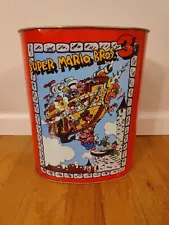 1990 NINTENDO SUPER MARIO BROS 3 TRASH CAN VERY RARE See Pics For Dents