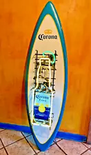 Corona Extra Surfboard Display Sign with Neon Lights