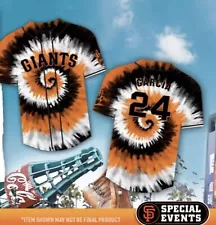 SF Giants 2024 Jerry Garcia Grateful Dead Jersy Tie-Dye 8/12/24 SGA HOT PRE-SALE