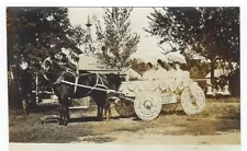 RPPC-Parade Float, Horse and Wagon, Early 1900's Photo Postcard