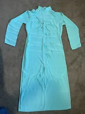 RARE Vintage Vietnam War Ao Dai With HTF Tag Ladies Silk Dress Shirt Garment