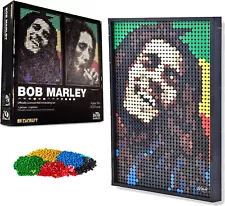 Bob Marley Building Kit for Adults by Brickcraft - Collectible Wall Art Home Dec