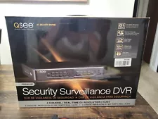 QSEE QT4760 NTSC/PAL VIDEO SYSTEM, 500GB W/ Power Supply QT5140 DVR Brand New!