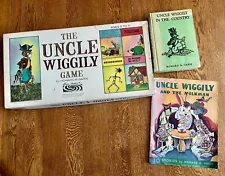 Vintage Parker Bros. The Uncle Wiggily Board Game 1967 & 2 Uncle Wiggily Books