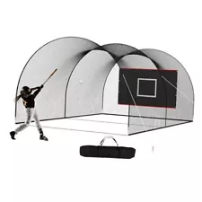 Baseball Batting Cage Net for Home Practice,Enclosed Hitting Cage Net and