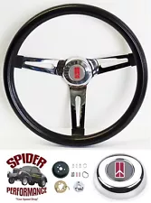 1969-1989 Oldsmobile steering wheel 13 1/2" MUSCLE CAR CHROME (For: 1977 Oldsmobile Omega)