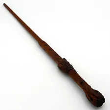 16" Hand Carved Mahogany Wood Harry Potter Magic Wand Wizard Cosplay w/ Free Bag