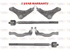 For RENAULT LAGUNA III CONTROL ARM + TIE ROD & RACK END JOINT FRONT LR mk3 07-ON