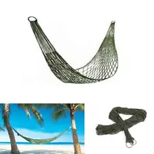 New Outdoor Portable Nylon String Hammock Bed for Camping, Beach, Yard