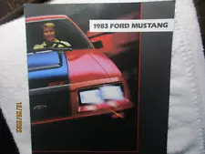 AUTHENTIC 1983 Ford Mustang GT 23-page Dealer Sales Brochure ORIGINAL