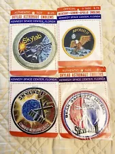 Classic NASA Space Patches (x4) Embroidered