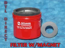 Allison 29539579 spin on filter with magnet Duramax T1000 transmission 29535617